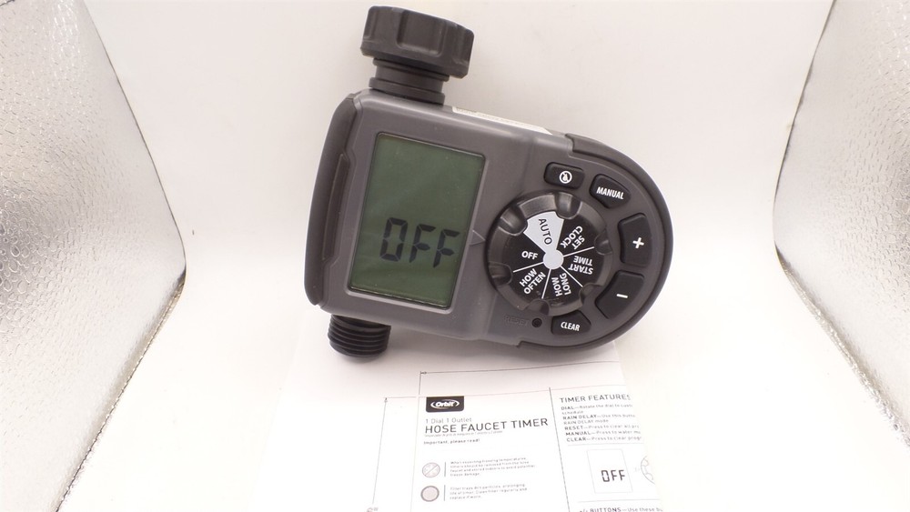 ORBIT 56619 ONE-OUTLET HOSE FAUCET ELECTRONIC PROGRAMMABLE TIMER NO BOX
