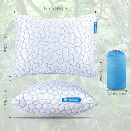 Cooling Pillow for Sleeping, Camping Pillow(Pack of 1) White-cooling Basic
