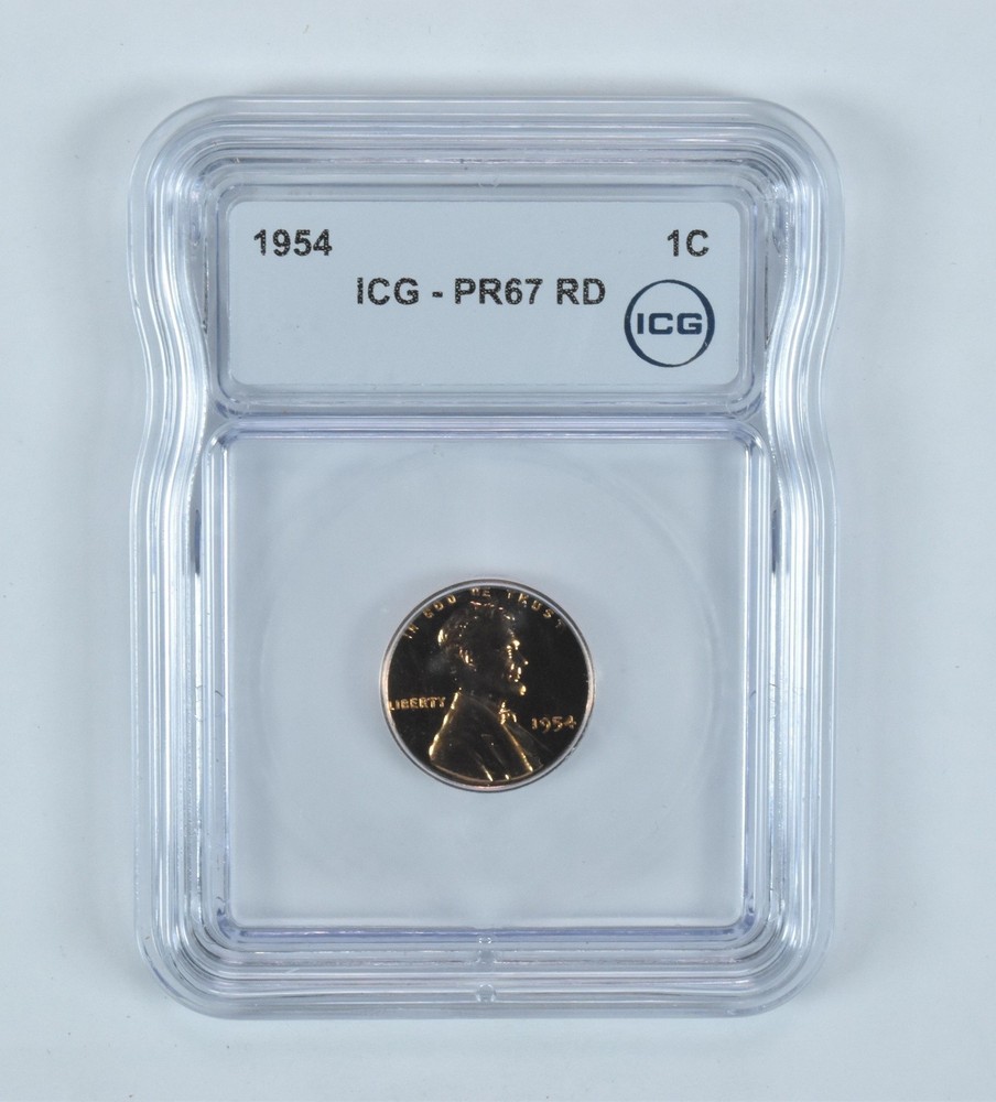 1954 Lincoln Wheat Cent PR67 RD ICG