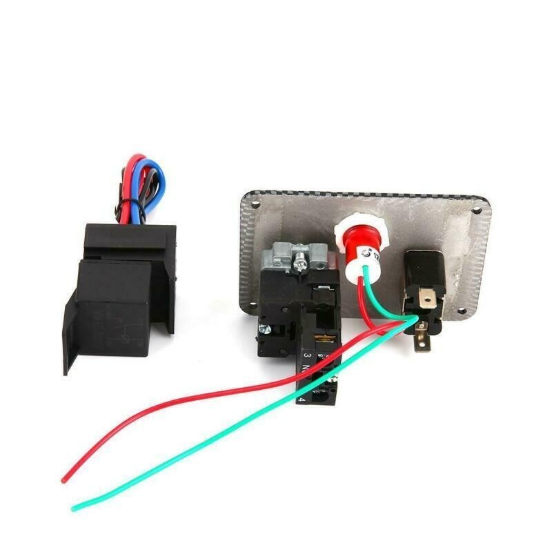 Ignition Switch Panel Engine Start Starter Push Button LED For Toggle Racing Car