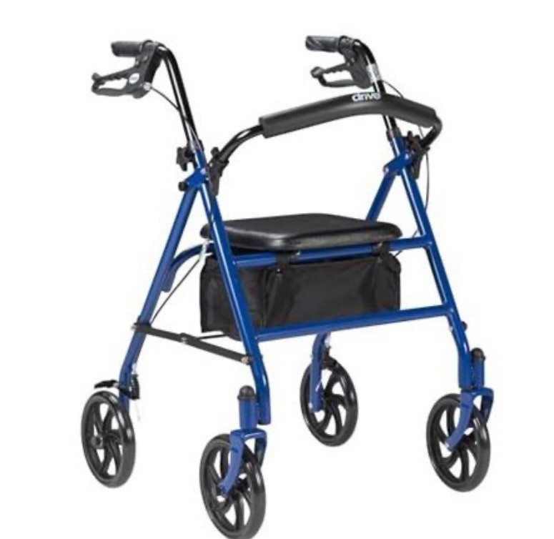 4-Wheel Rollator Walker with Seat