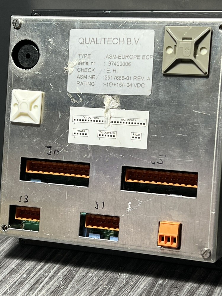ROTO TECH. ASM EUROPE ELEMENT CONTROL PANEL 2517655-01 REV A ECP Temperature