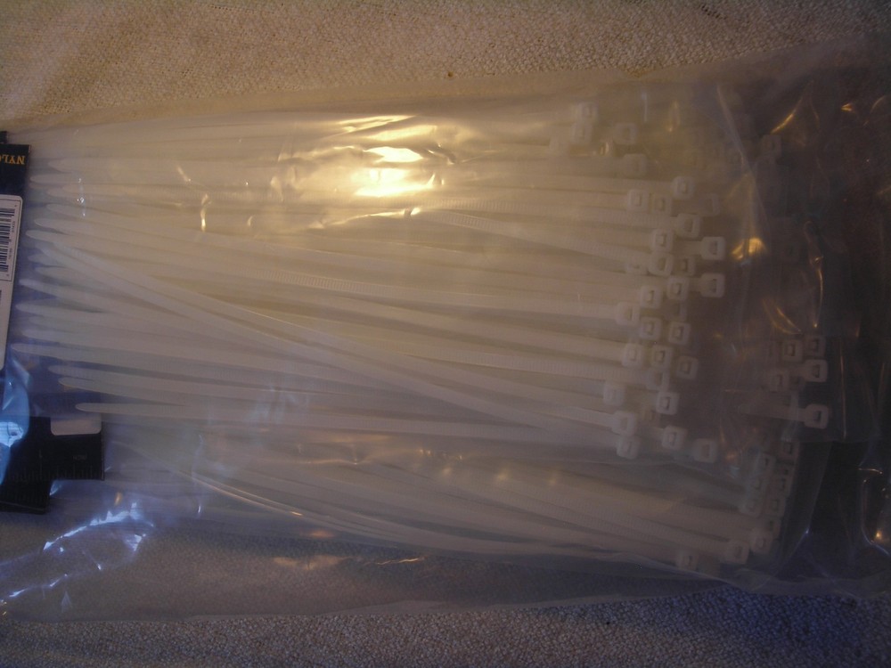 6 Pack - Smart Value Plastic Ties 50pc x3 - 7.5 inch 300pc total WHITE