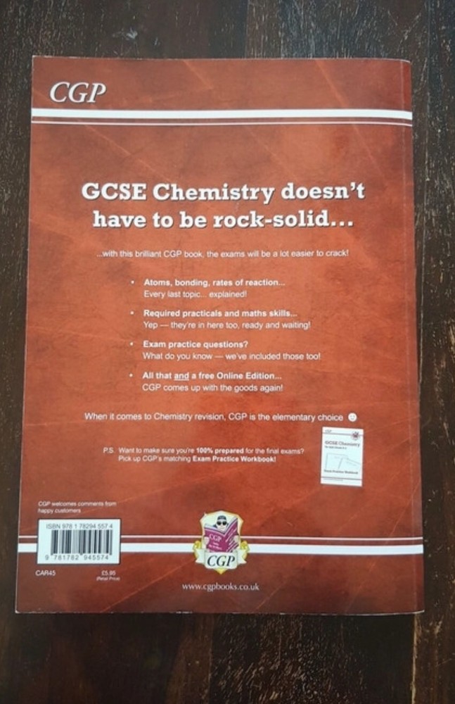 AQA OCR GCSE Chemistry CGP bundle- revision guide, exam practice workbook