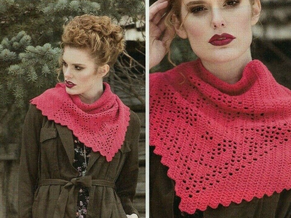 SHIFTING SHAWL WRAP WOMEN'S CROCHET PATTERN INSTRUCTIONS