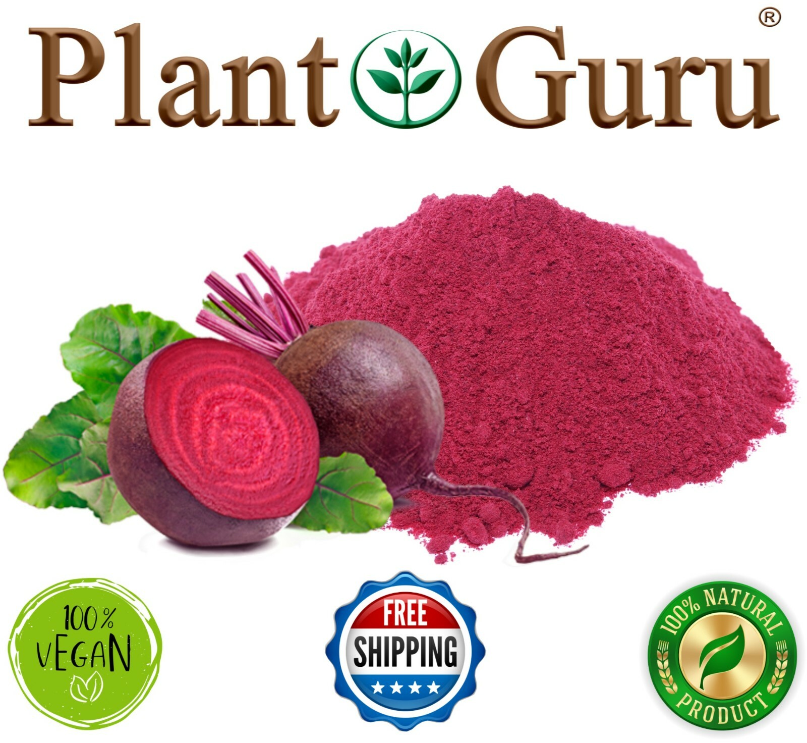 Red Beet Root Powder Beta Vulgaris Non-GMO Nitric Oxide Extract Super Food Juice