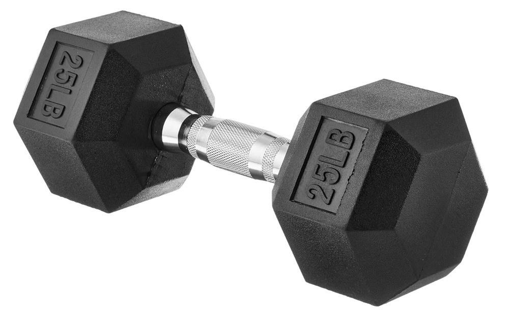Amazon Basics Rubber Hex Dumbbell Hand Weight