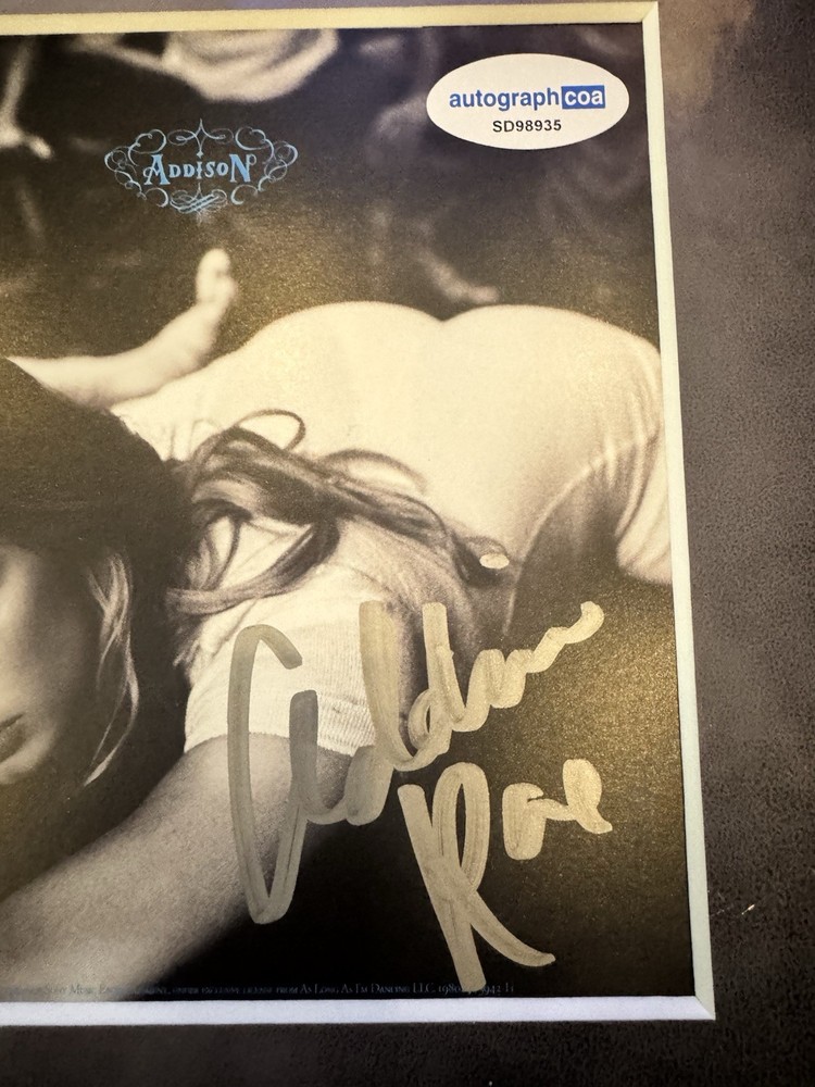 Addison Rae Signed CD Insert "Addison" Framed 16x20 - ACOA