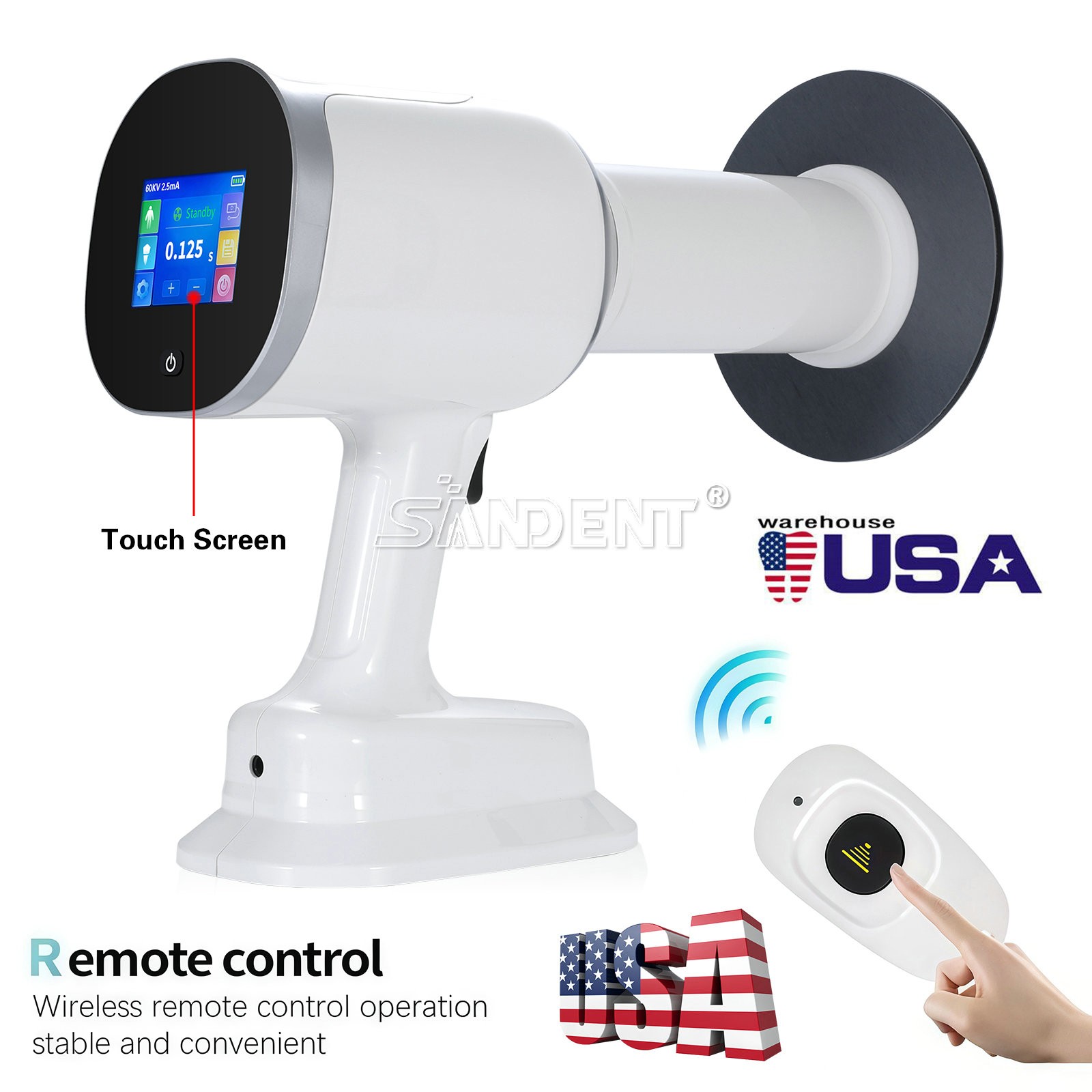 Dental X Portatil Machine Rayos Imaging System + Scatter Shield