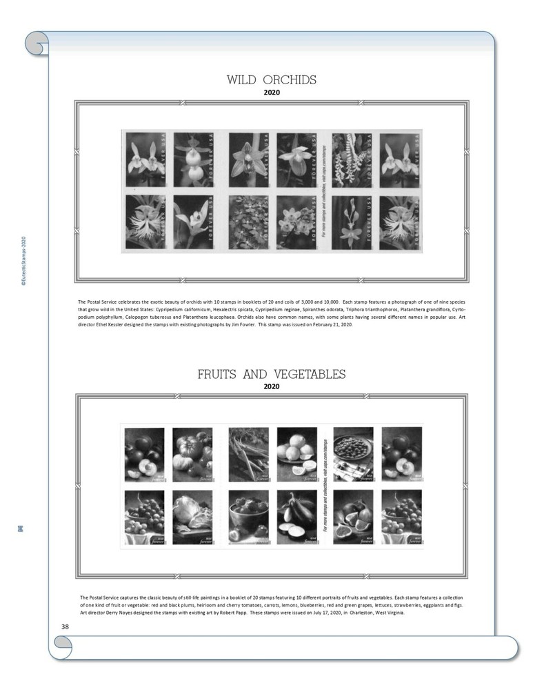 2020 U.S. Regular Issue Plate Block Supplement (White Ace Alternative)