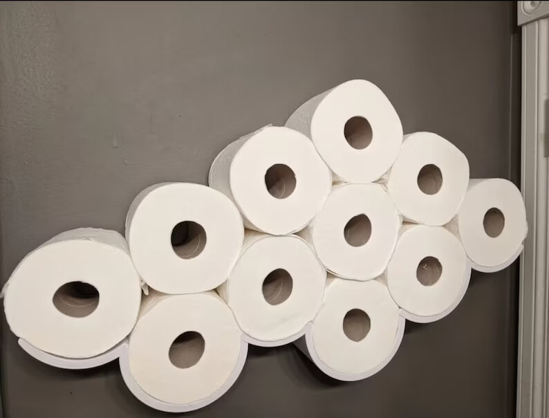 Toilet Paper Cloud Organization | Toilet Paper Shelf | Cloud Roll Formation