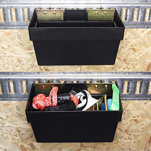 ENJ 2 Pack E-Track Basket Storage Bin, E Track Box for E-Track Systems, E