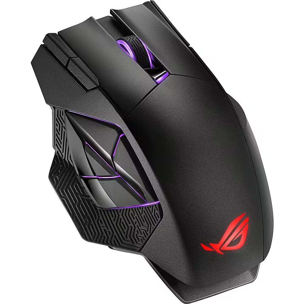 ASUS - ROG Spatha X Wireless Optical Gaming Mouse with 12 Programmable Button...