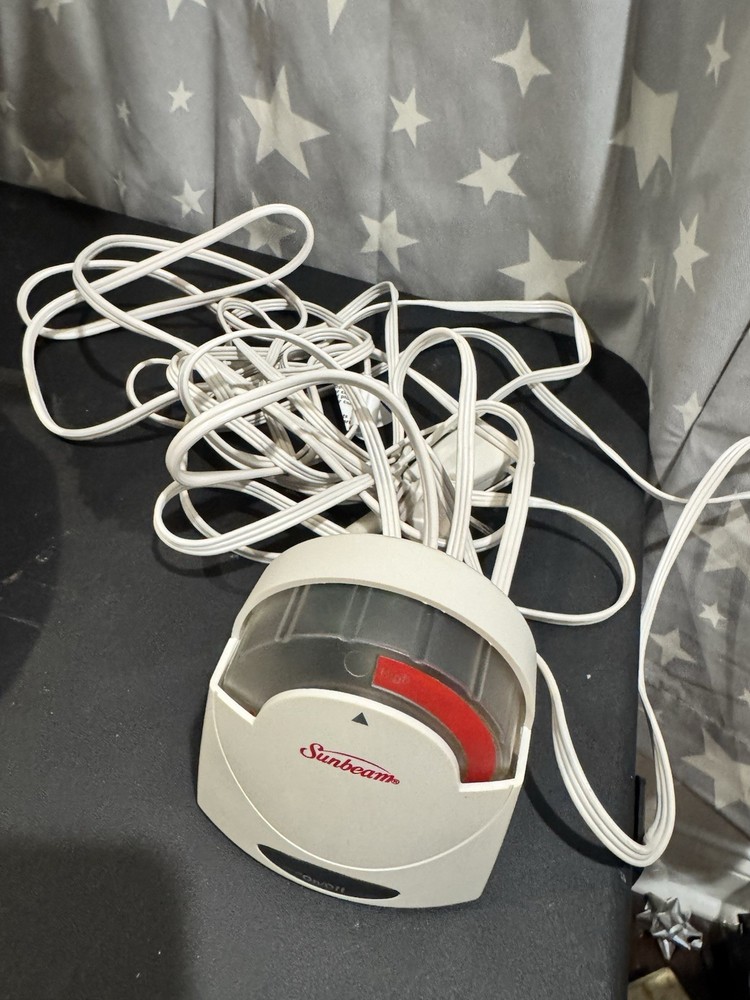 Sunbeam Bed Sheet Clip Controller White Plastic Adjustable Heat On/Off Switch