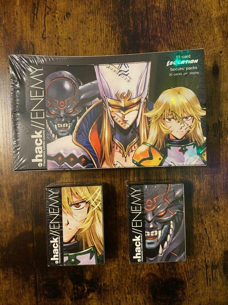 .Hack Enemies Trading Card Game Isolation Bundle - Booster Box And 2 Decks New