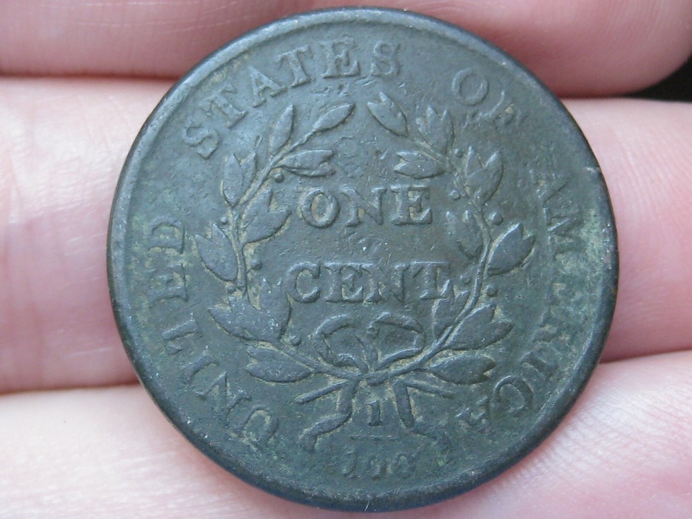 1801 Draped Bust Large Cent Penny- Fine/VF Reverse Details