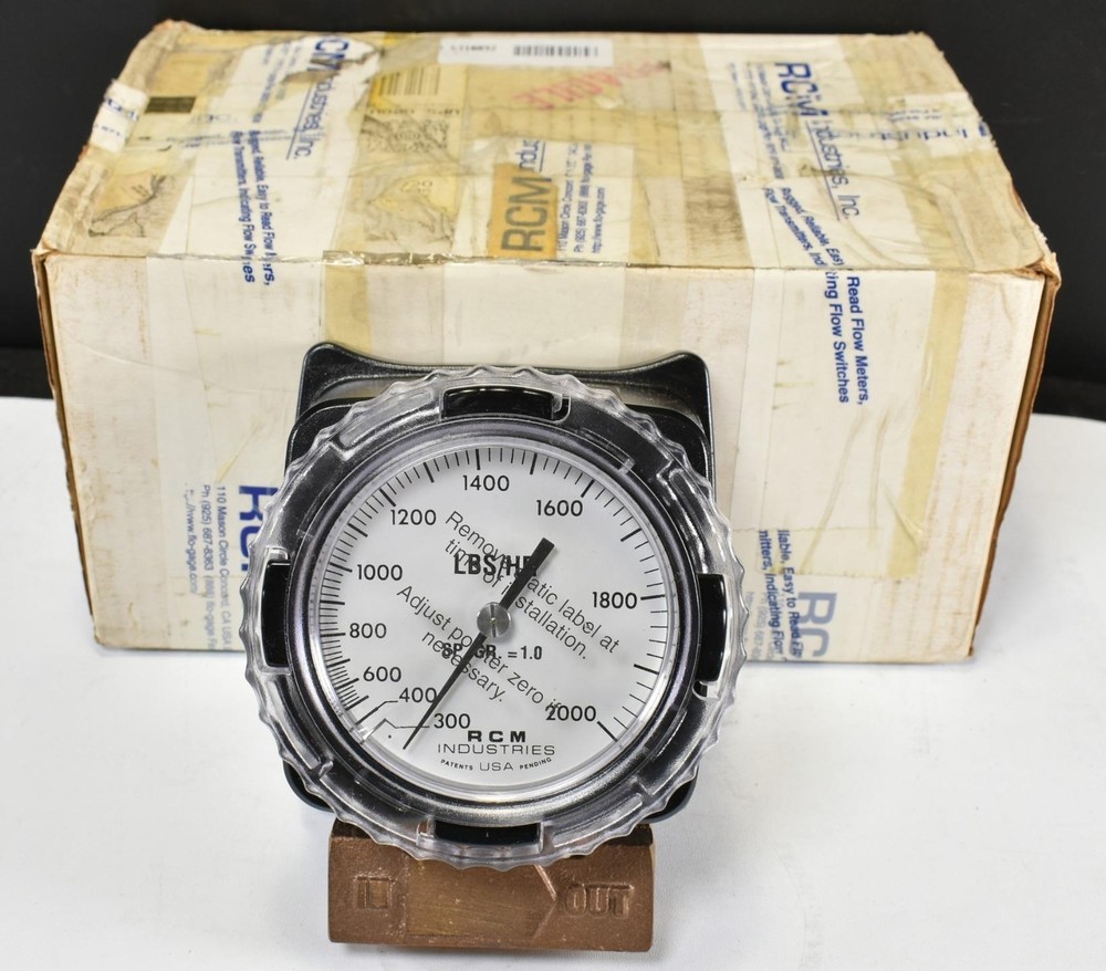 RCM Industries 1/2-71-R-2000#/HR-E Flow Meter / FlowMeter