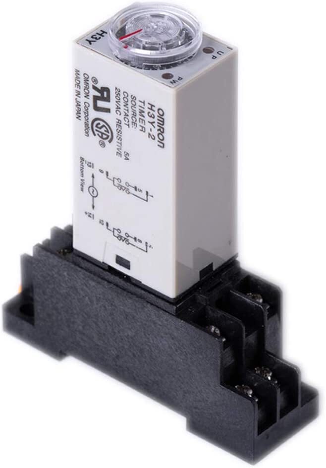 Time Delay Relay Timer switch H3Y-2 DPDT with Socket Base