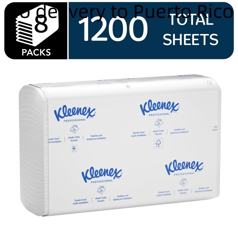 Kleenex Universal Multifold Paper Towels, Bulk, Absorbency Pockets