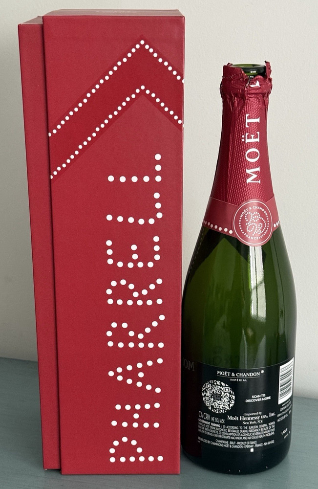 Moet & Chandon x Pharrell Brut Imperial Empty Champagne Bottle with Box