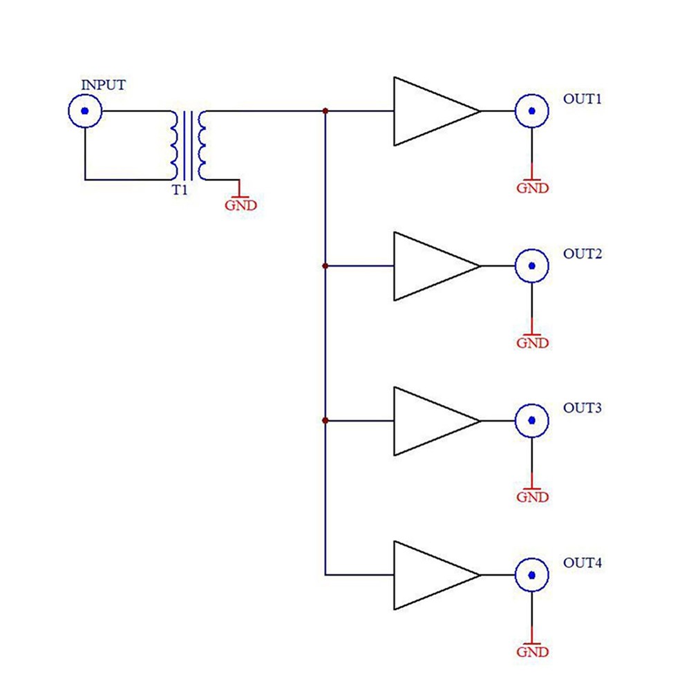 High Frequency Active RF Isolation Distributor for RF Signals Radio Antenna