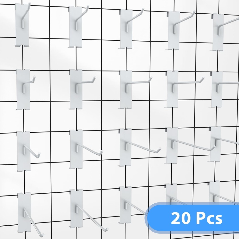 50 Pieces Gridwall Hooks Gridwall Panel Hooks Metal Gridwall Hanging Hangers ...