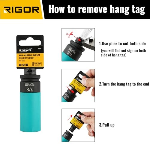 11514 7/8-Inch Non-Marring Lug Nut Socket | Wheel Protector Impact Socket |