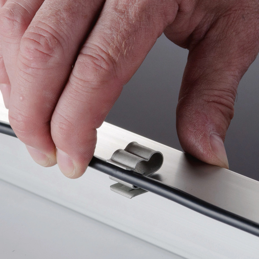 100pc CADDY ERICO SCSOL1A Solar Panel 2-Cable/Wire Managment Clips Snap Retainer