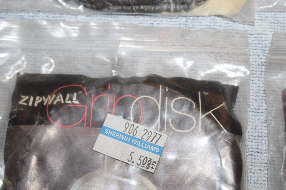 (8) Zipwall Accessories Replacement Pole Non-Slip Grip Disk Pads 2-Pack Clear