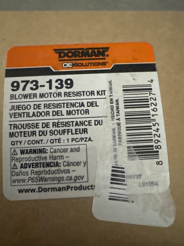 Dorman 973-139 Blower Motor Resistor Kit OE Solutions