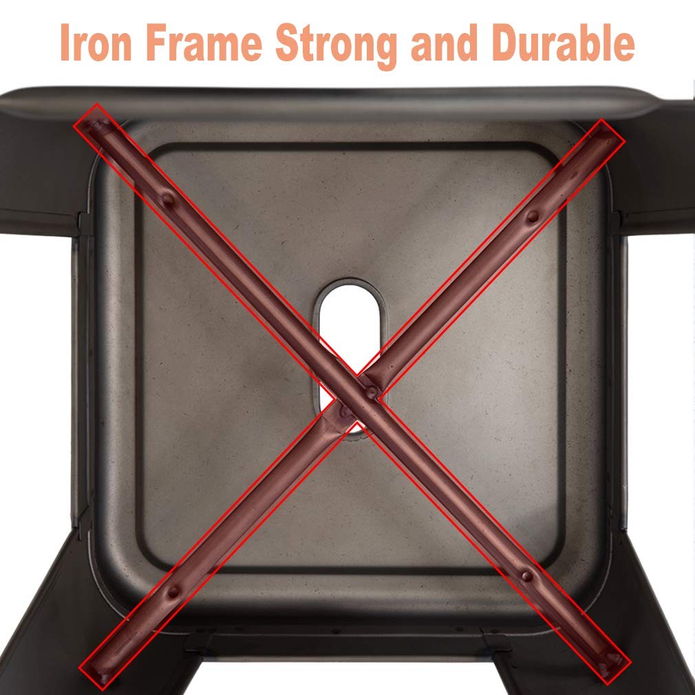 FDW 30 Inches Bar Stools Set of 4 Bar Stools Counter Height Metal Stool Patio St