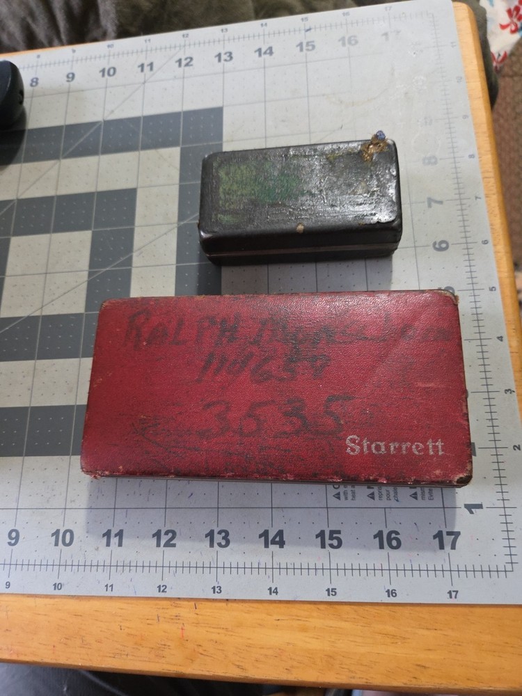2 Vintage Empty Dial Indicator Boxes 1 Is Starrett As Is Lot