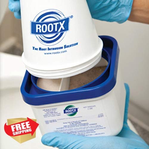 ROOTX Foaming Root Control 2LB Jar Sewer Septic Line Root Killer