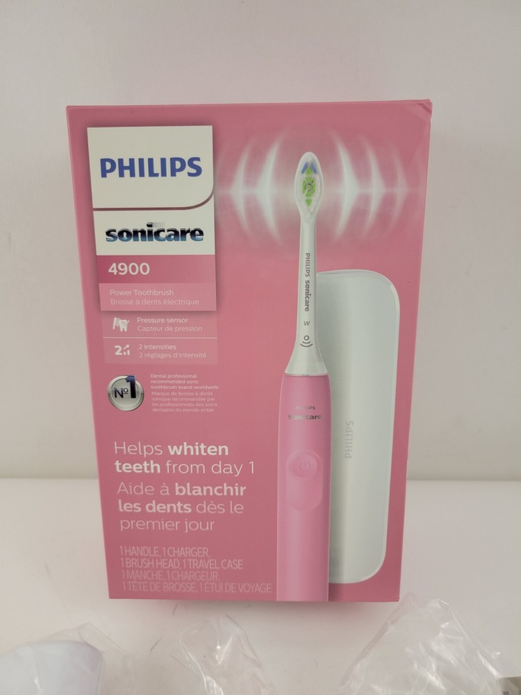 Philips Sonicare 4900 Power Toothbrush Rechargeable Electric - Pink