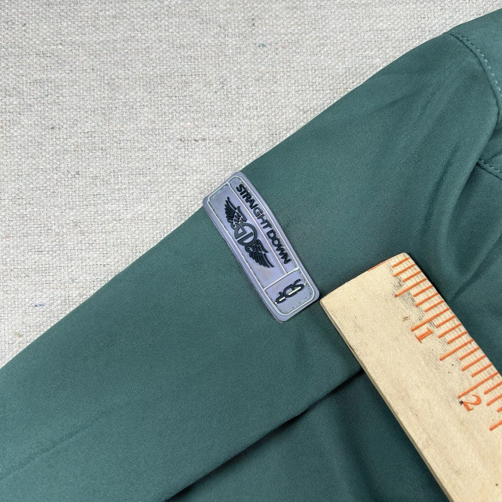 Straight Down Performance Jacket Mens XL Golf Pullover 1/4 Zip Sage Wind Rain