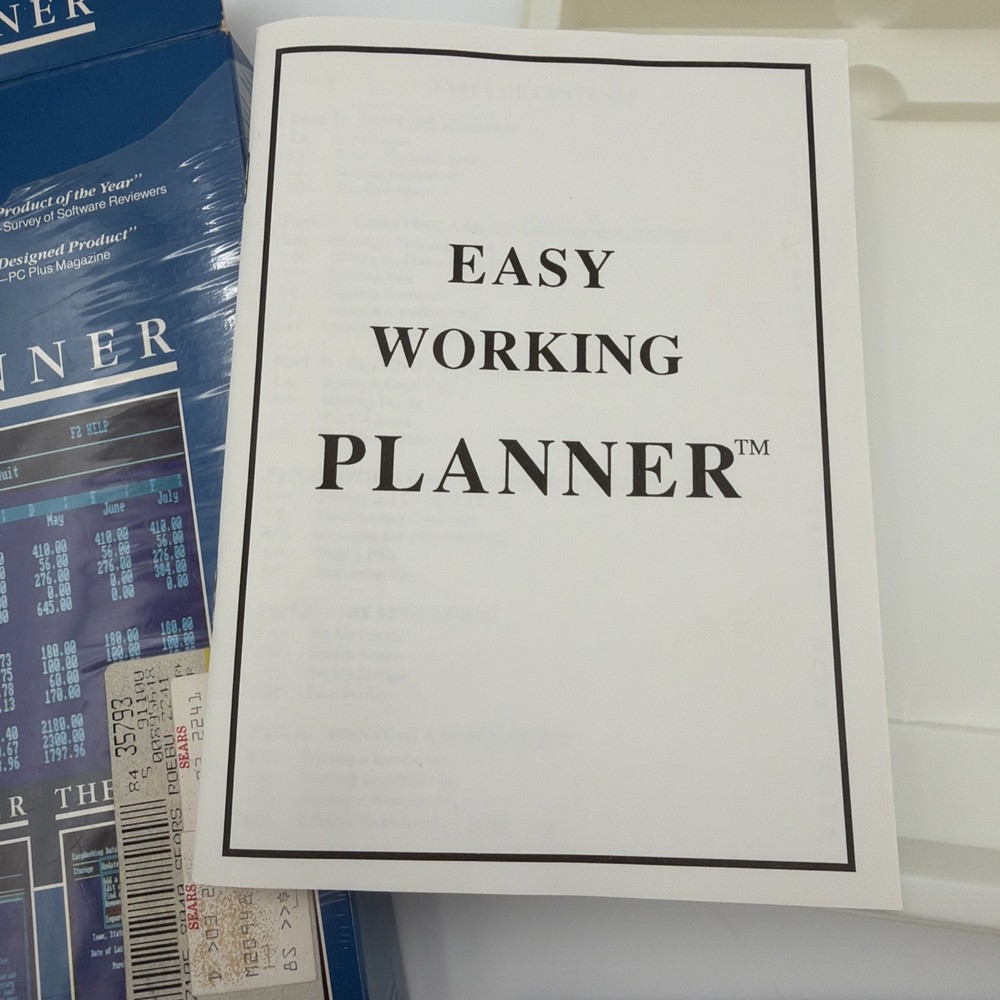 Easy Working The Planner Spinnaker IBM PC & Apple Complete Tested Working