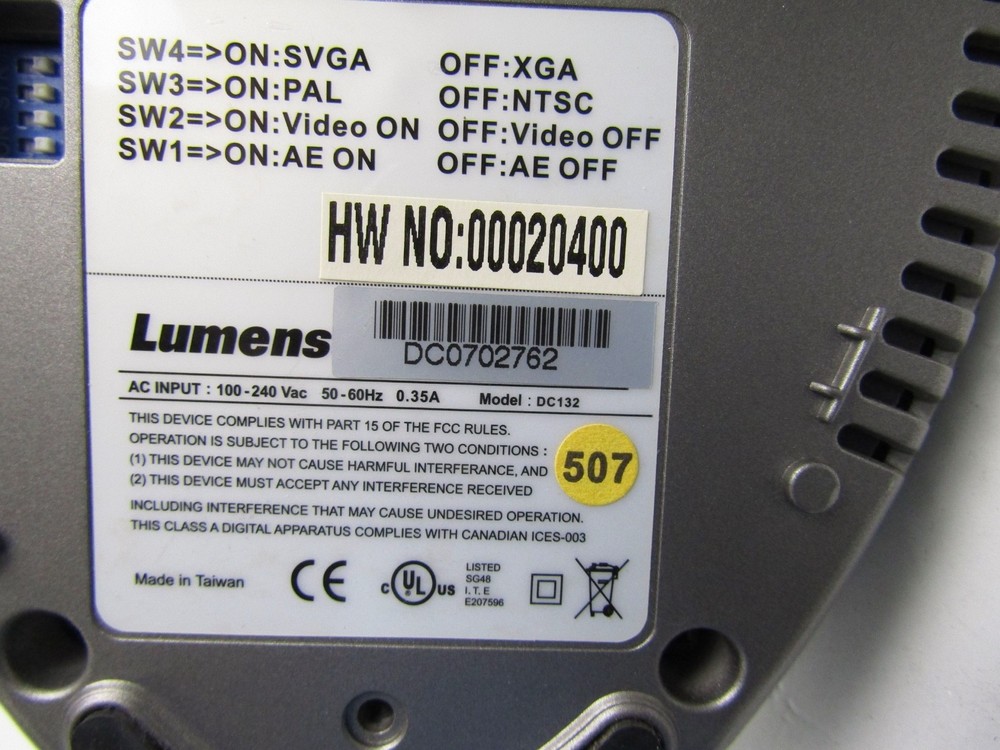 Lumens DC132 Flexible Document Camera - Used