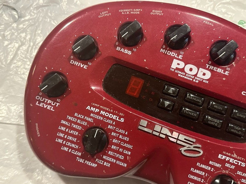 Line 6 POD 2.0 Multi-Effects Guitar Effect Pedal