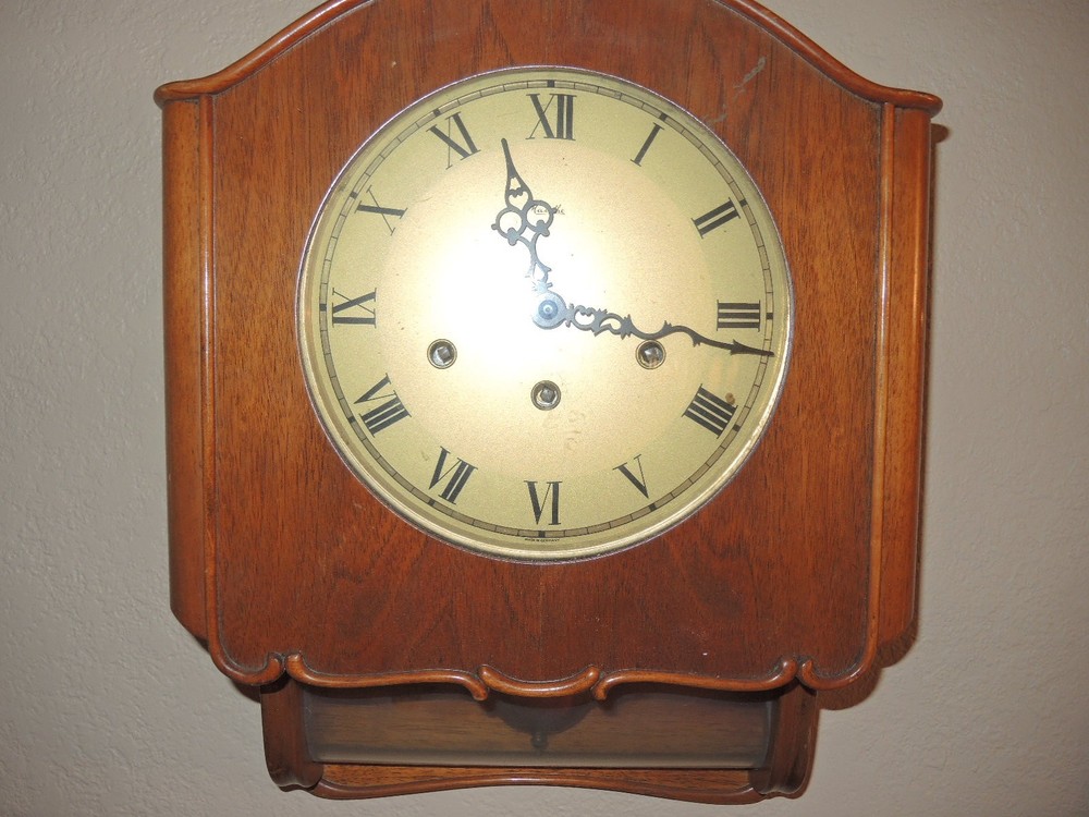 Antique Mauthe Wall Clock Runs And Stops