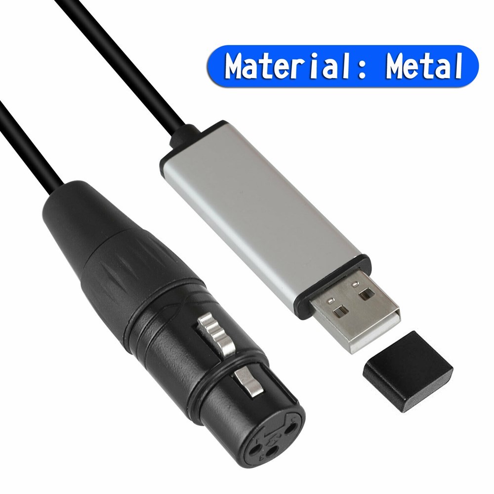 🌟USB to DMX Interface Adapter DMX512 Stage Light Controller Cable For Computer