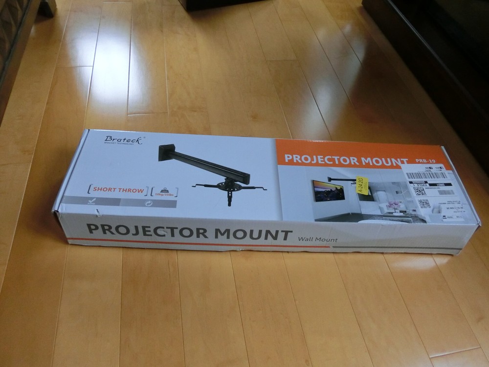 Brateck PRB-19 PRB19 Short Throw Projector Wall Mount New