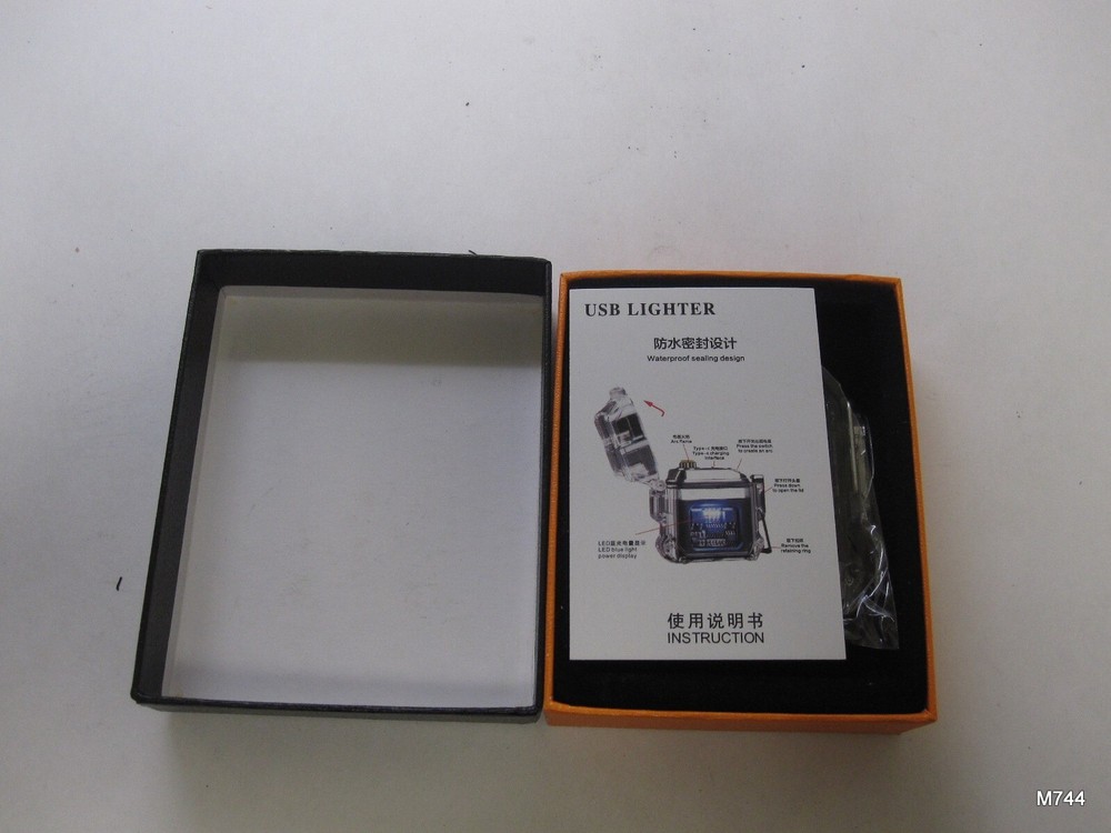 Electronic Type-C Rechargeable Double Arc Lighter with LED Power Display