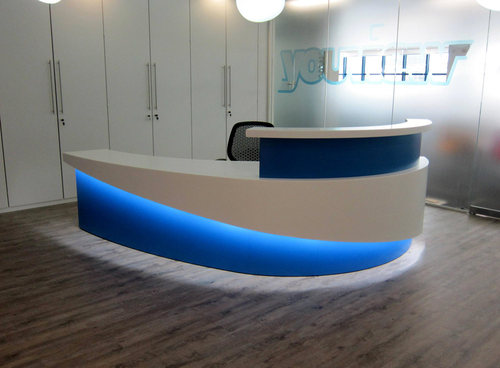 RECEPTION Desk Accent Lighting - Remote Control LED KIT 8ft - Remote Control