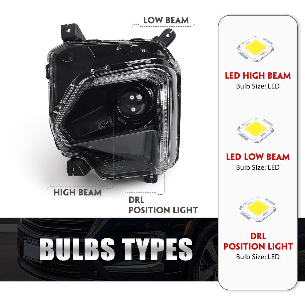 For Chevy Traverse 2022-2024 LED DRL Projector Headlight Left Driver Side LH
