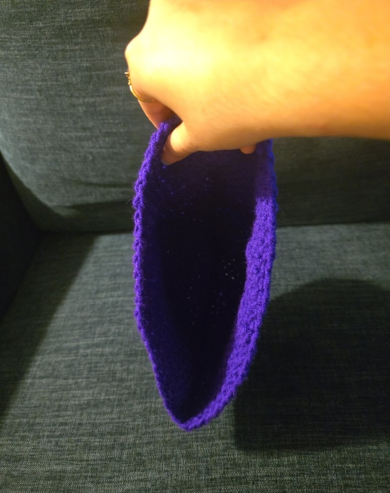 Purple Beanie Crochet Hat