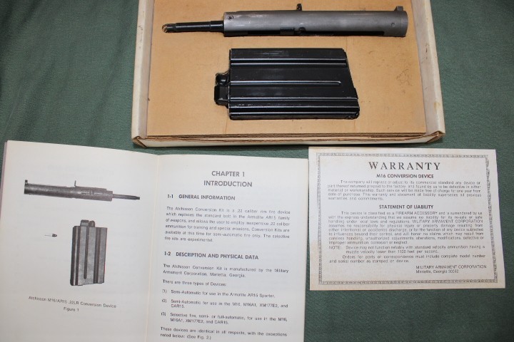 RARE Military Armament Corp. RPD Cobray Ingram Atchisson .22LR Conversion Devise