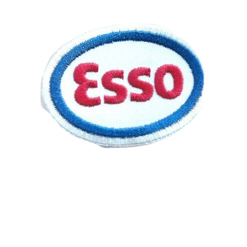NEW 1 3/4 X 2 1/2 INCH ESSO GASOLINE IRON ON PATCH FREE SHIPPING