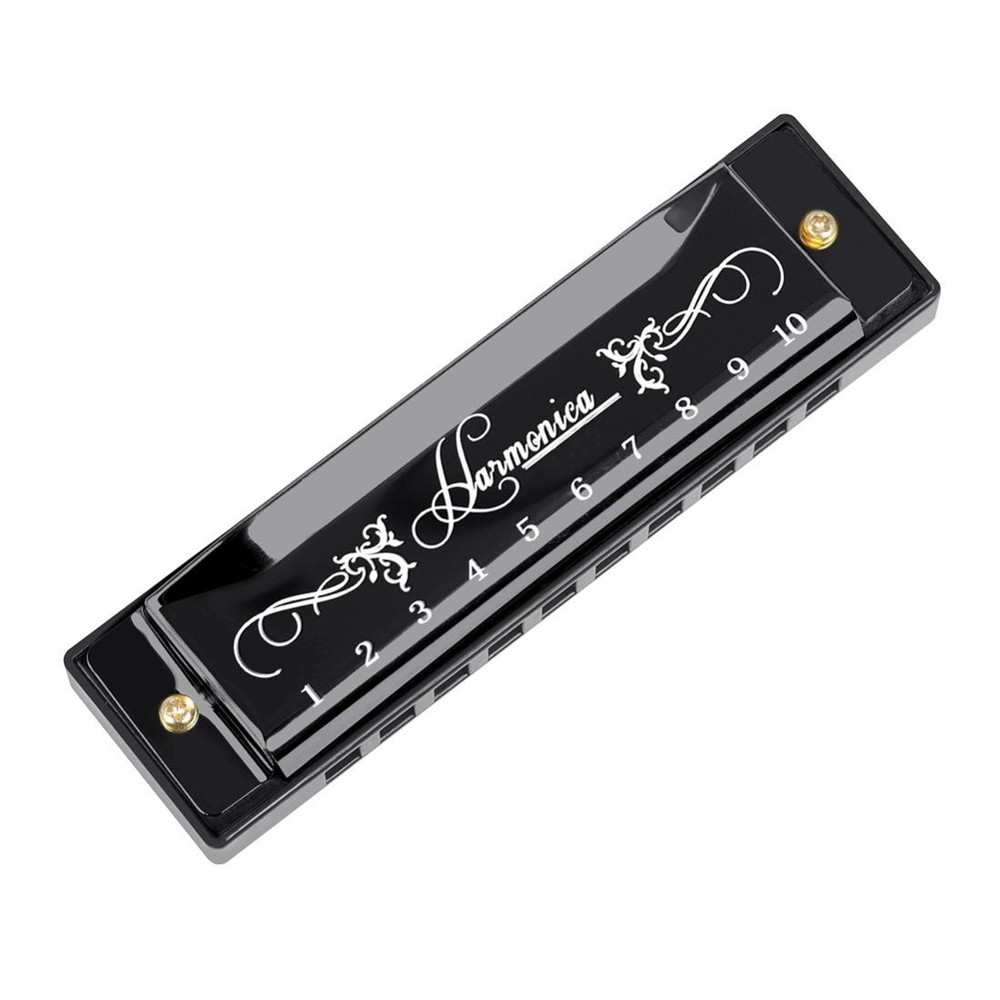 10 Hole 20 Tone KeyC Diatonic Harmonica with Case Gift for Beginner