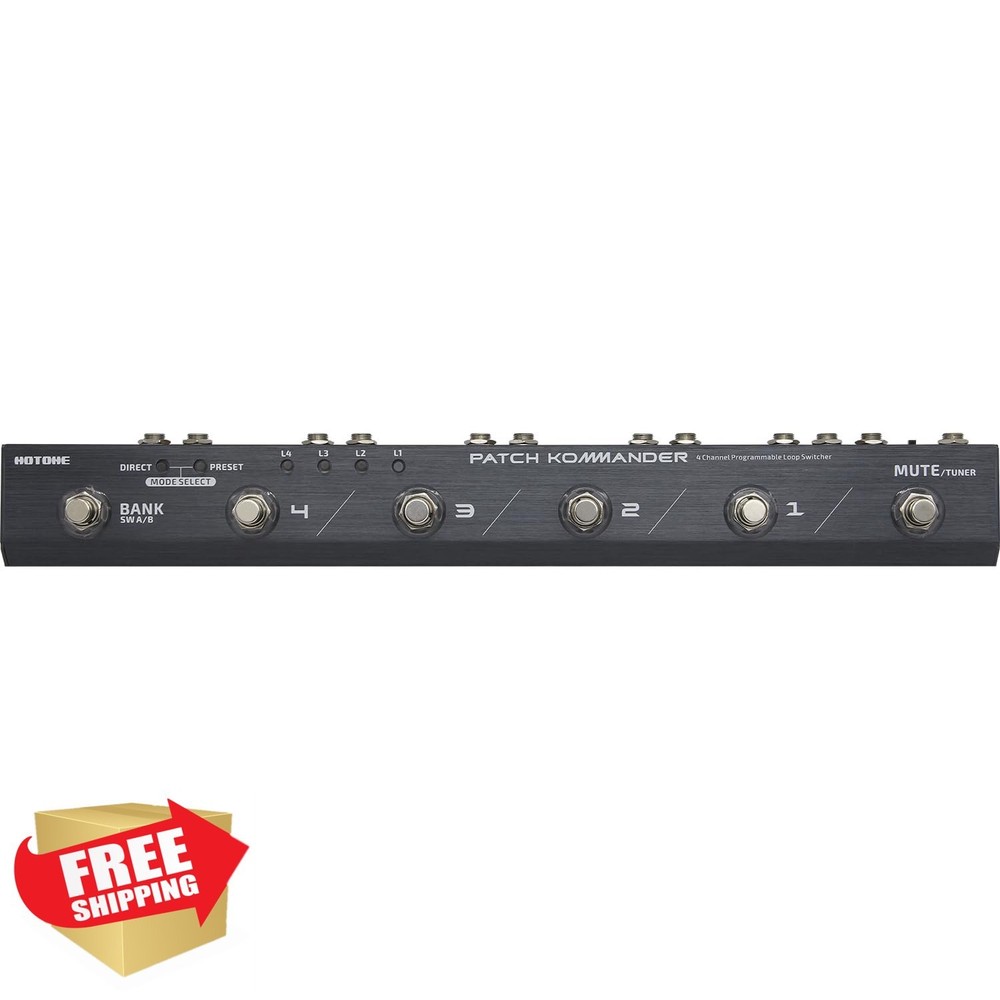 Hotone Patch Kommander 4-Channel Programmable Effects Loop Switcher