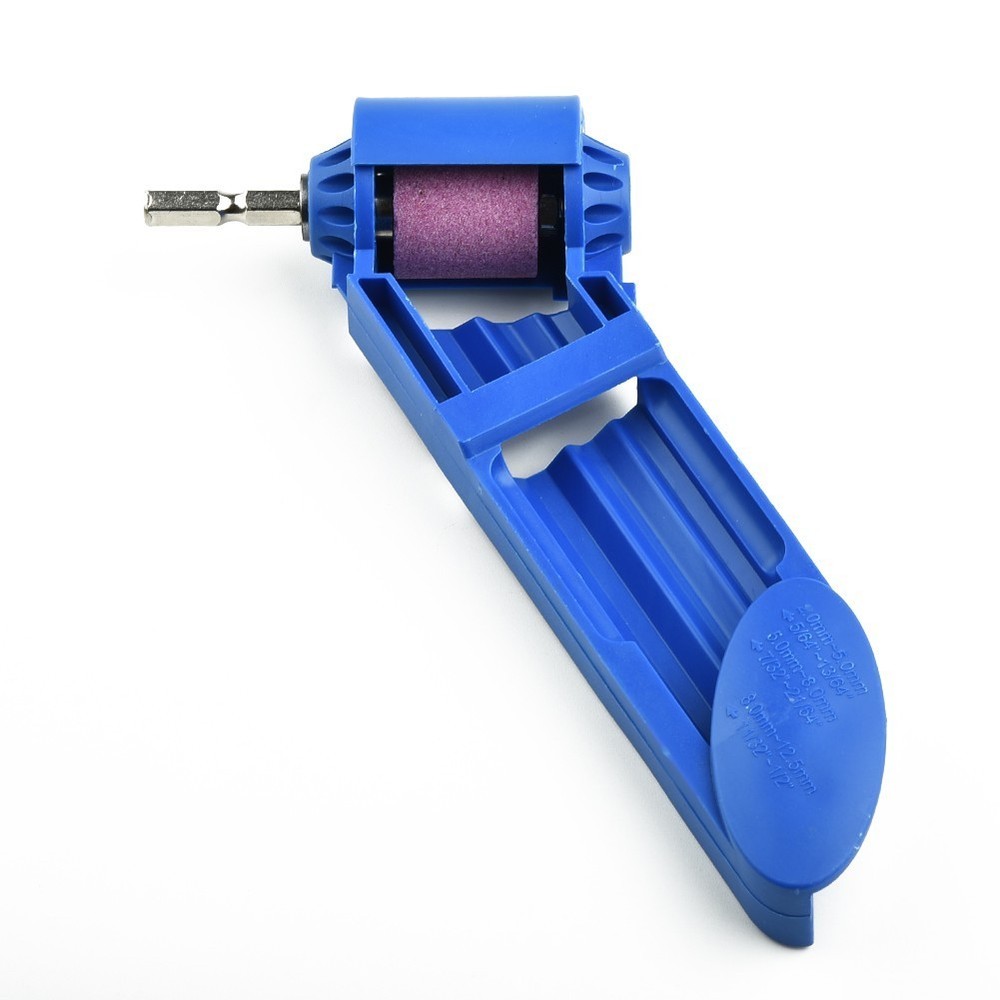 Portable Drill Bit Sharpener Sharpening Tool Corundum Resisting Grinding Wheel